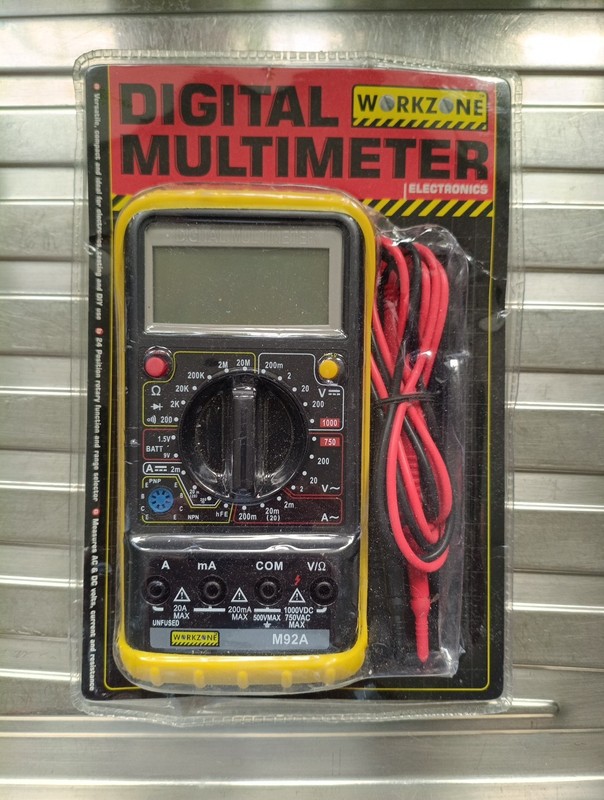 Workzone Digital Multimeter M92A Brand New