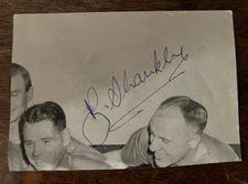 Bill Shankly Autograph Hand Signed Original Liverpool. White Background