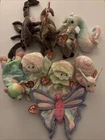 Lot of 9 VTG Iridescent Mythical Ty Beanie Babies w/ Original Hang Tags/Covers