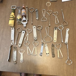 30 VINTAGE BEER-SODA-PAINT-MILK CAN OPENERS.  MUST SEE 22 PHOTOS!!!!!!!!!!!!!!!