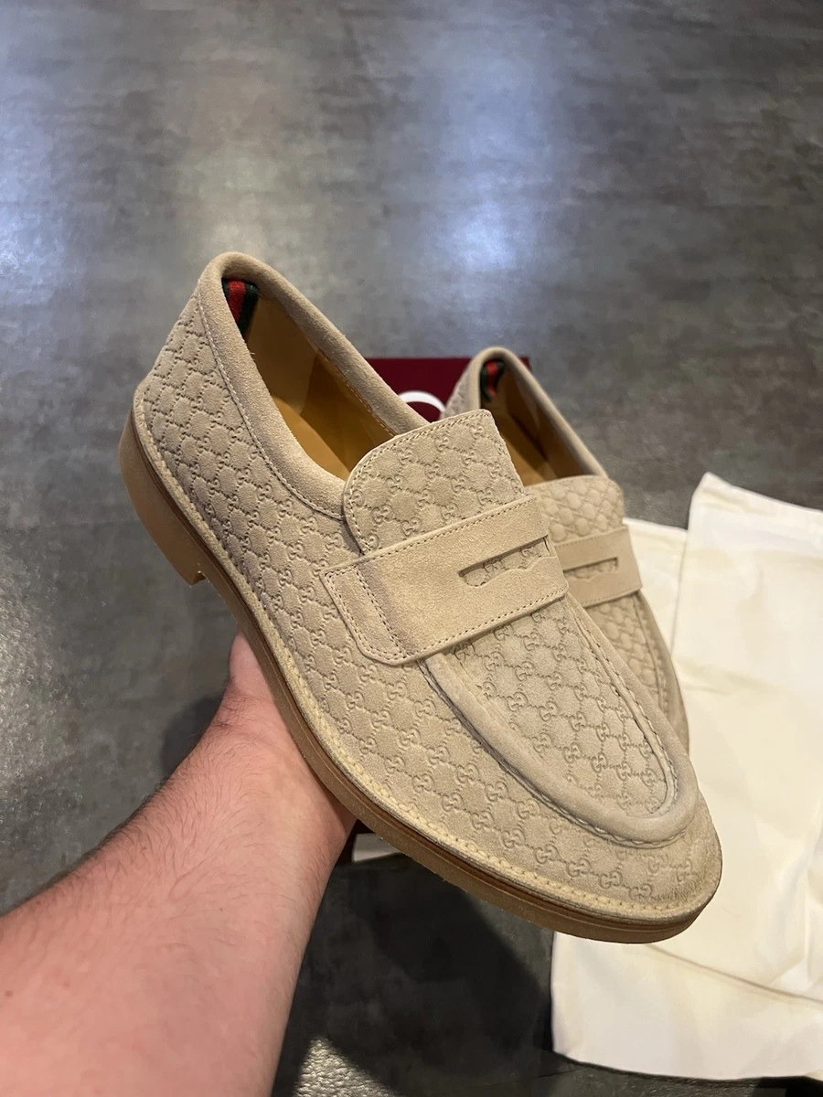 Gucci Sachalian Sport Khaki Suede Driving Loafers‎ 7.5 Men’s Gucci Sachalian Sport Khaki Suede Driving Loafers‎ 7.5 Men main image 3