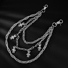Men  s Bear Pants Chain Bikers Wallet Chain Belt Chain Women  s Anchor Waist Chain