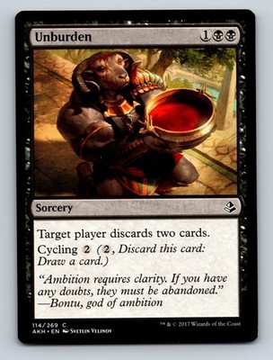 MTG Amonkhet Magic: The Gathering Unburden Regular
