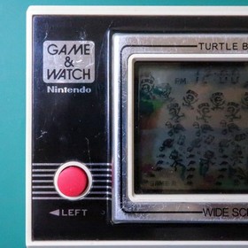 Nintendo Game & Watch Turtle Bridge TL-28 Wide Screen Tested Faded LCD Japan