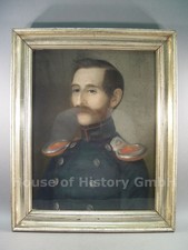 155582: Gem&auml;lde Oberleutnant, K&uuml;nstler Victor Philippe Auguste De Jonqueres 1860