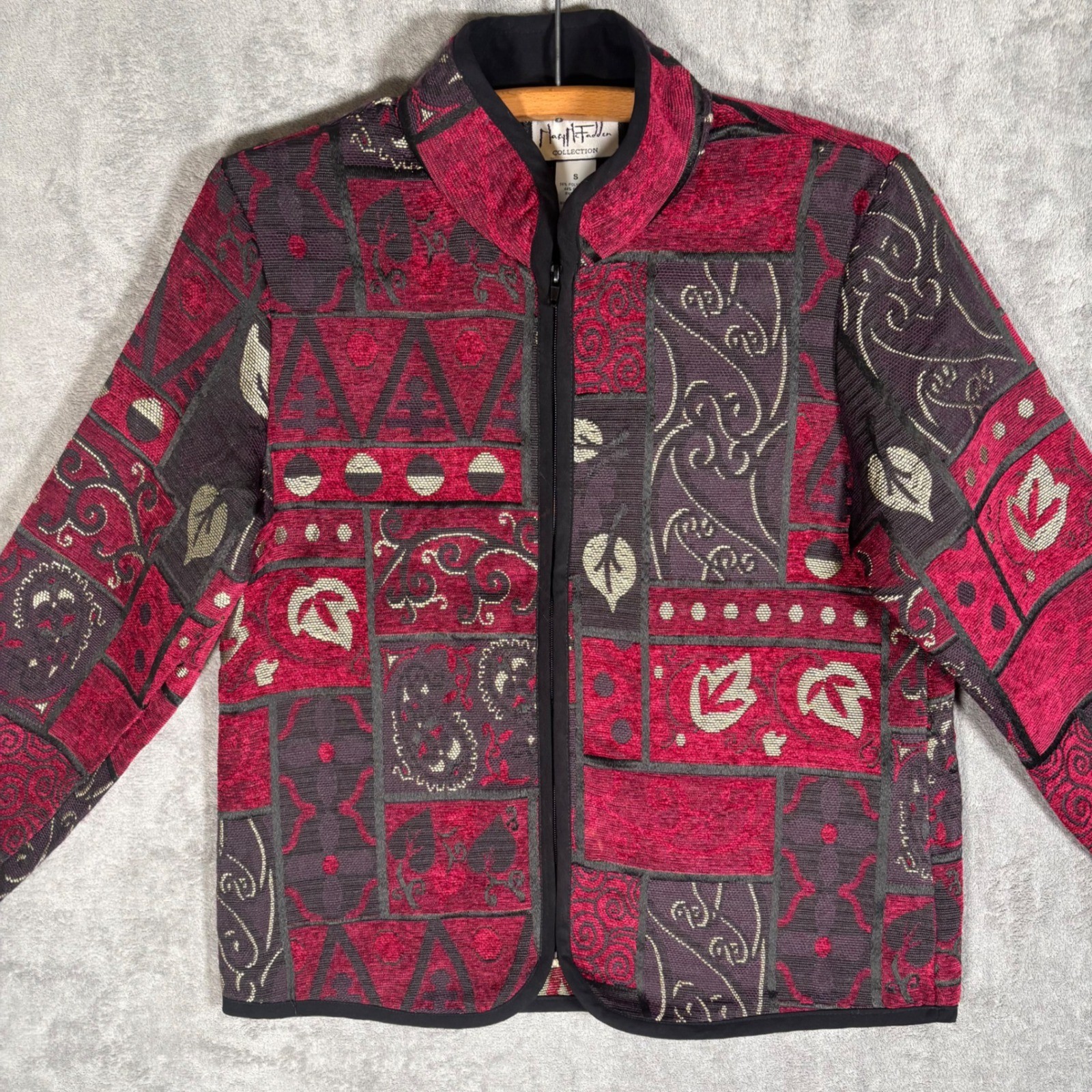 Mary McFadden Collection Tapestry Patchwork Jacke… - image 4