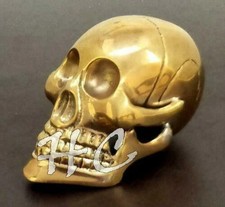 Skull Head Brass Cane Handle Vintage Style