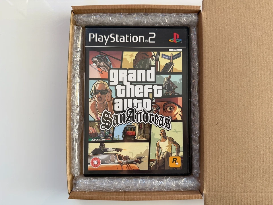 Grand Theft Auto San Andreas PS2 - UK PAL VGC CIB with Map - Reg - Tracked - Image 2 of 4