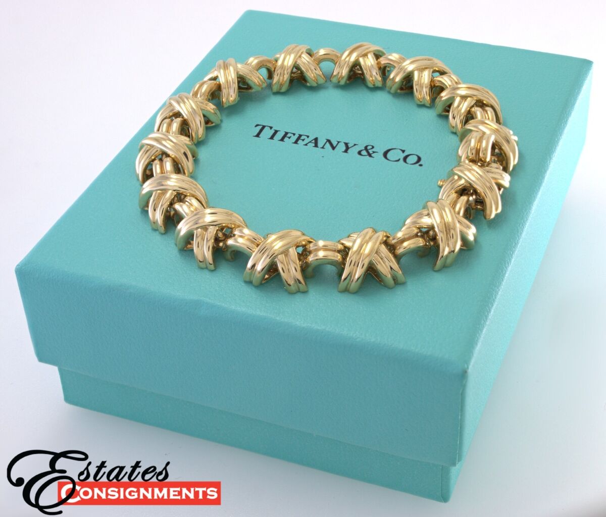 Tiffany & Co. 18K Yellow Gold “X” Bracelet | eBay Tiffany & Co. 18K Yellow Gold “X” Bracelet | eBay