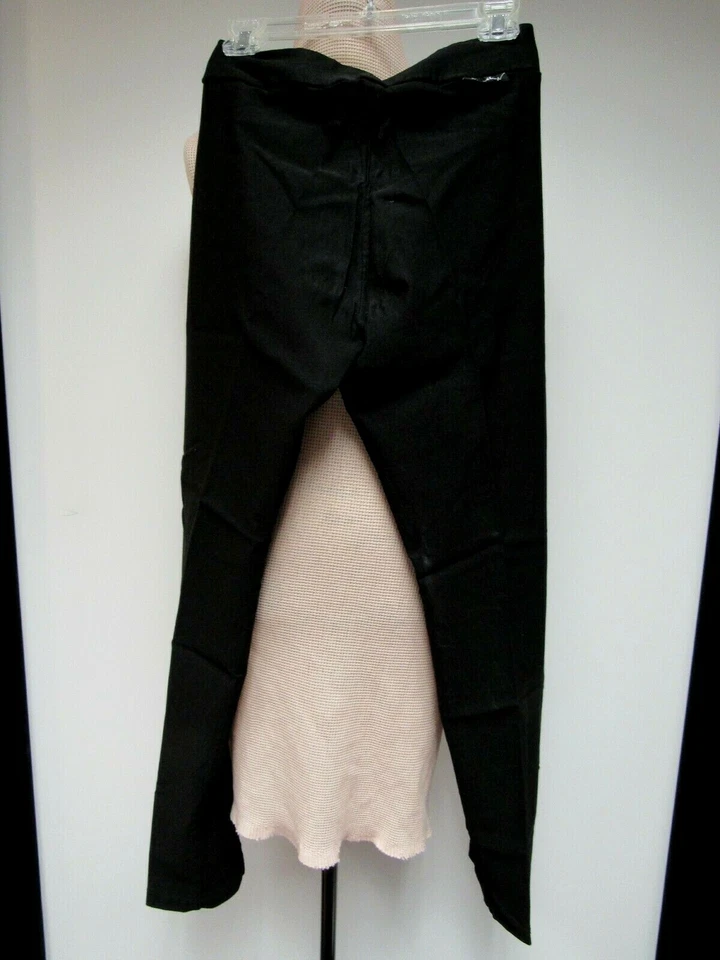 ETHYL Classic Pull On Stretch Pants Flat Front Skinny Black 31 x 31 6 EUC - Image 4 of 4
