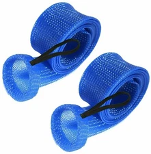 Reaction Tackle Fishing Rod Cover/ Rod Sleeve/ Rod Sock (2-Pack) Blue