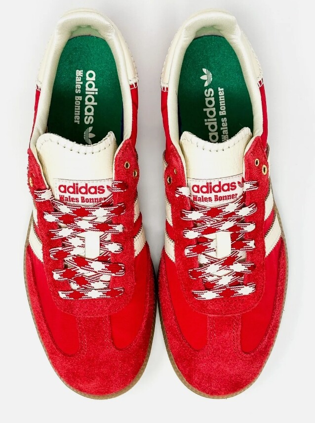 Adidas Samba x Wales Bonner Red Women and Men Sneakers shoes