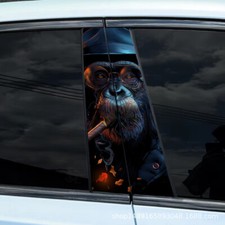 2pcs Handsome Orangutan Car Center Pillar Sti...