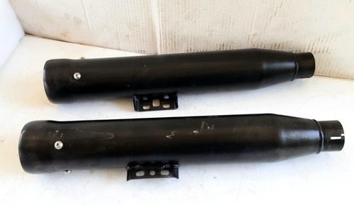 Cobra 3" NH Neighbor Hater Slip-On Black Mufflers Exhaust 18-24 Harley Softail - Foto 11 di 14