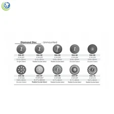 Dental Diamond Disc Single Double Sided Flexible Unmounted 1/Pkg Meta BesQual 