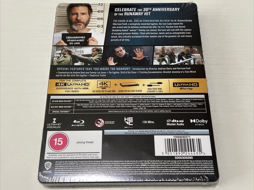 The Fugitive 4K UHD Blu-ray SteelBook U.K. Exclusive - Picture 2 of 5