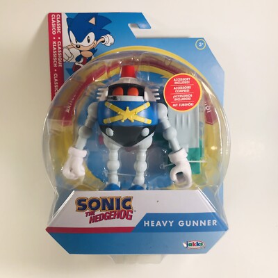 Sonic the Hedgehog Classic Heavy Gunner Action Figure w/ Blaster 4  2023