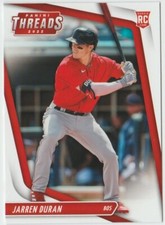 2022 Panini Chronicles Threads #5 Jarren Duran RC - Boston Red Sox