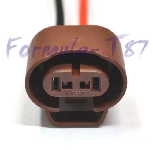 Wire Pigtail Female U 9006 HB4 Two Harness Head Light Bulb Plug Replacement Lamp - Picture 6 of 6