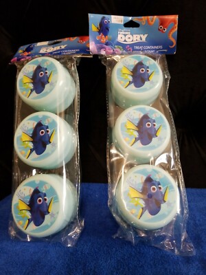 New Lot of Finding Dory Treat Containers 2 Packages of 3 Containers Easter