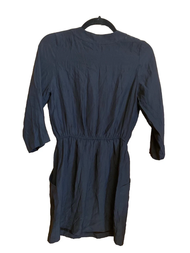 Vestido para mujer Twelfth Street By Cynthia Vincent negro seda cuello en V P Foto 2 de 4