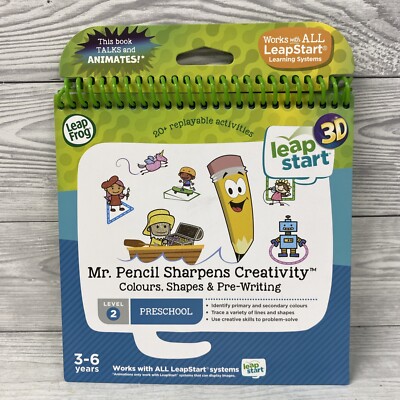 LeapFrog LeapStart 3D Herr Bleistift spitzt Kreativität Buch PCA