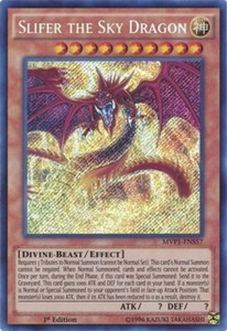 Slifer The Sky Dragon Platinum Secret Rare - Yu-Gi-Oh! Quarter