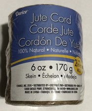 Darice Jute Cord 6oz Skein 100 Natural Twine