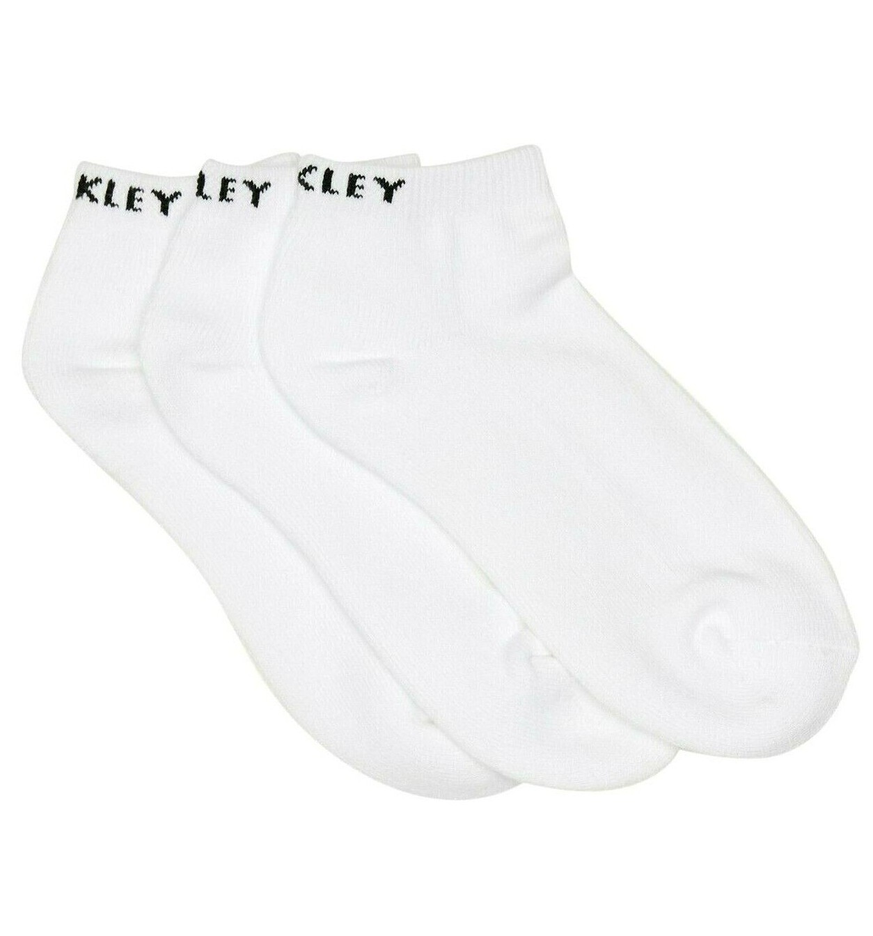 Oakley Ankle Socks Men's Daily Solid White Socks Medium or Large (3 Pack) NWT-image