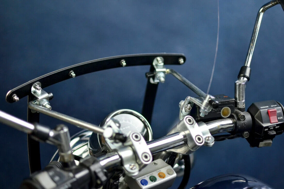 YAMAHA VIRAGO XV 125 250 400 500 535 750 1000 1100 PARE-BRISE CHOPPER ÉCRAN - Photo 2/4