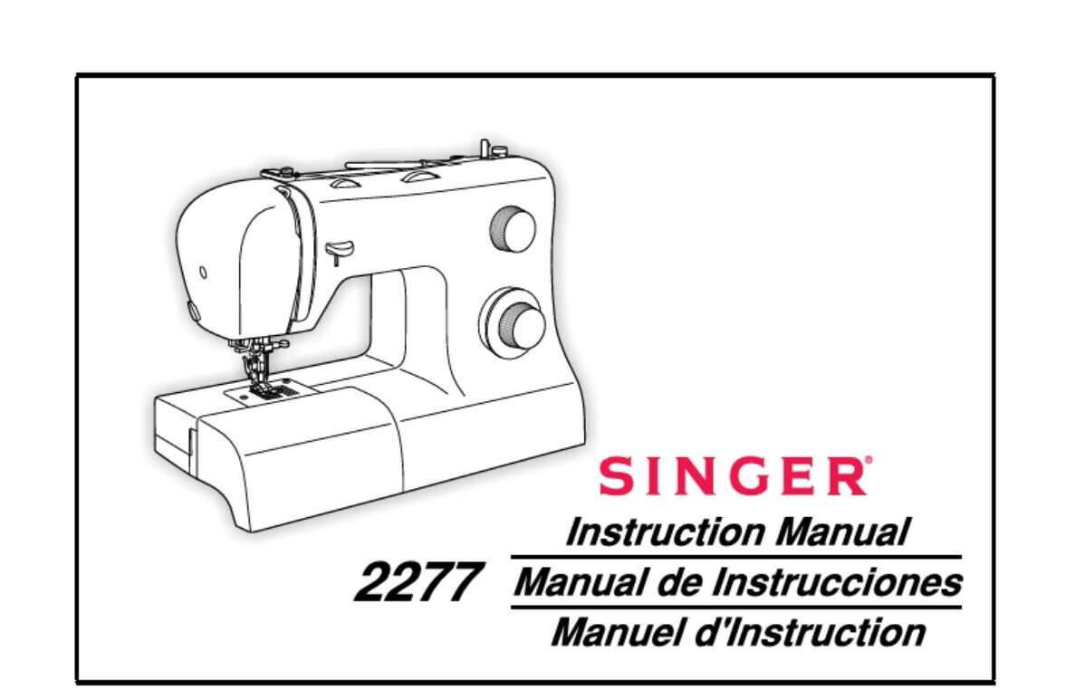 løst sejle dybde Singer 2277 Tradition Sewing Machine Instruction Manual Users Guide PDF on  CD | eBay