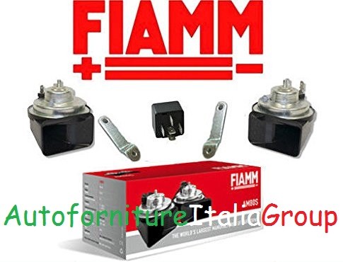 KIT TROMBE BITONALI 12V FIAMM COPPIA CLACSON