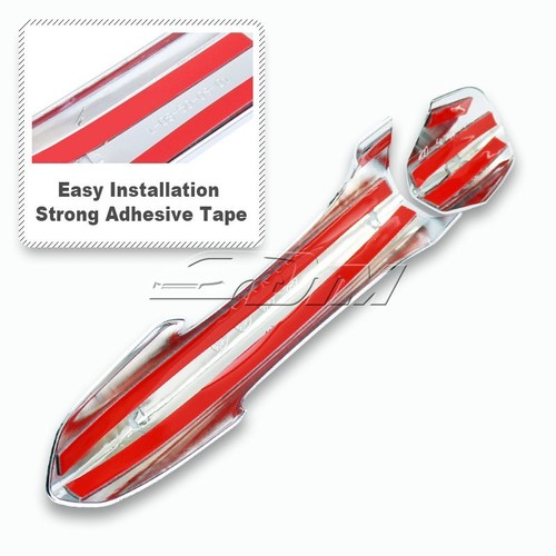 For 2013-2017 Ford Fusion Mirror Chrome Door Handle Cover Cap Trim W/Out Keyhole - 第 2/3 張圖片