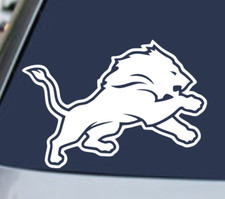 DETROIT LIONS VINYL DECAL STICKER CAR REAR WINDOW BUMPER NFL FOOTBALL TEAM LOGO