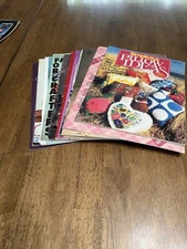 Huge Vintage Lot Of 16 Pattern Booklets Leaflets Crafts, Sewing And More