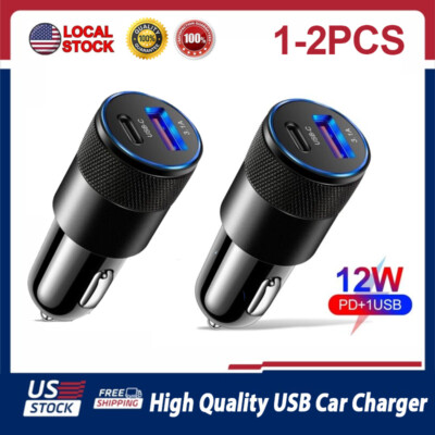 NEW PD USB-C Fast Charging Car Charger Adapter For iPhone 14 13 12 11 Samsung
