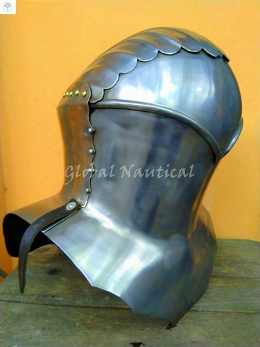 Médiévale Joutes Armor Casque Vintage Bataille Prêt Armure De Cheval Rider - Photo 4 sur 6