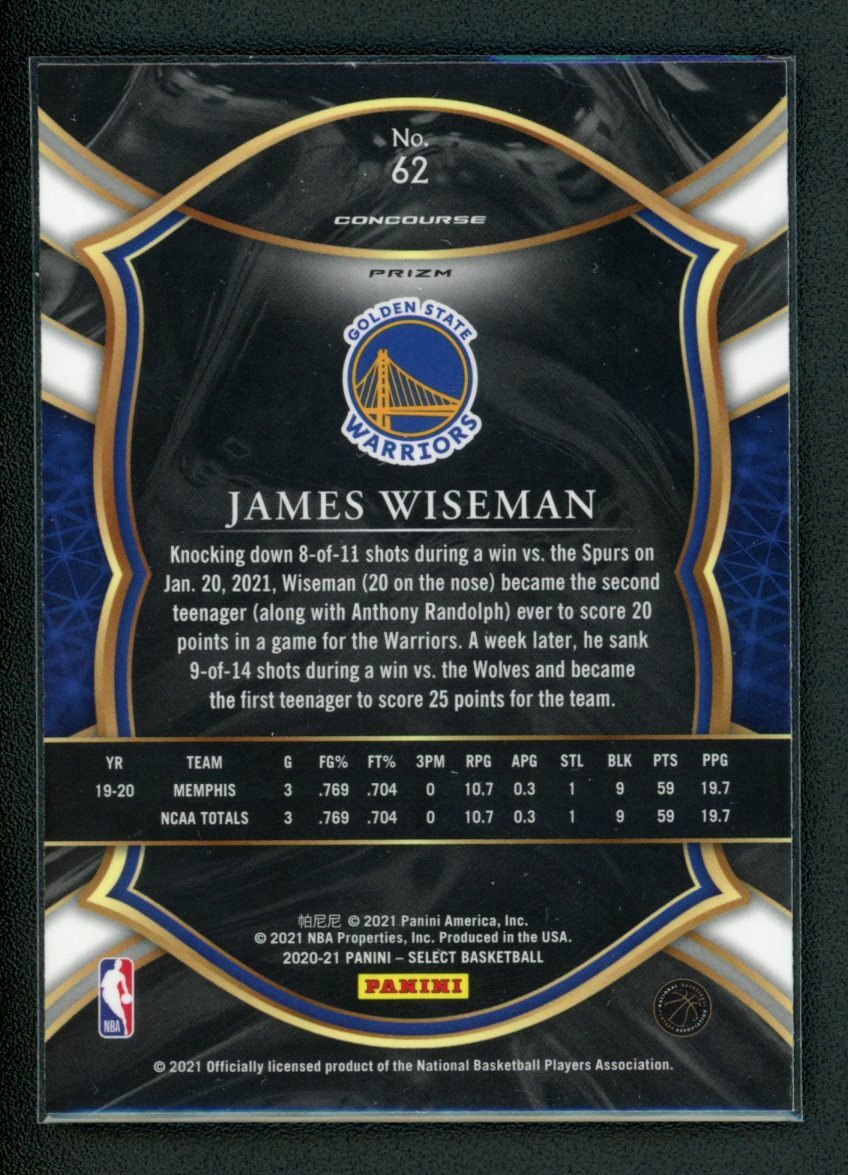希少】NBA James Wiseman 赤ウェーブカード globalscienceheritage.org