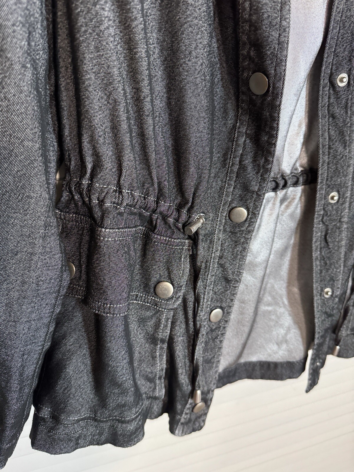 Ruby Rd Black Silver Lined Jacket Women’s 8 Stret… - image 5