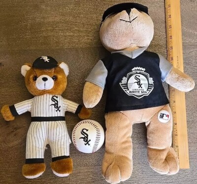 MLB Chicago White Sox Stuffed Plush Bears W Extra See Pics And Description 
