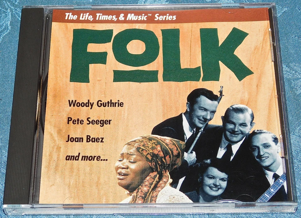 FOLK THE LIFE TIMES & MUSIC SERIES CD Woody Guthrie Pete Seeger Joan Baez more Foto 3 de 3