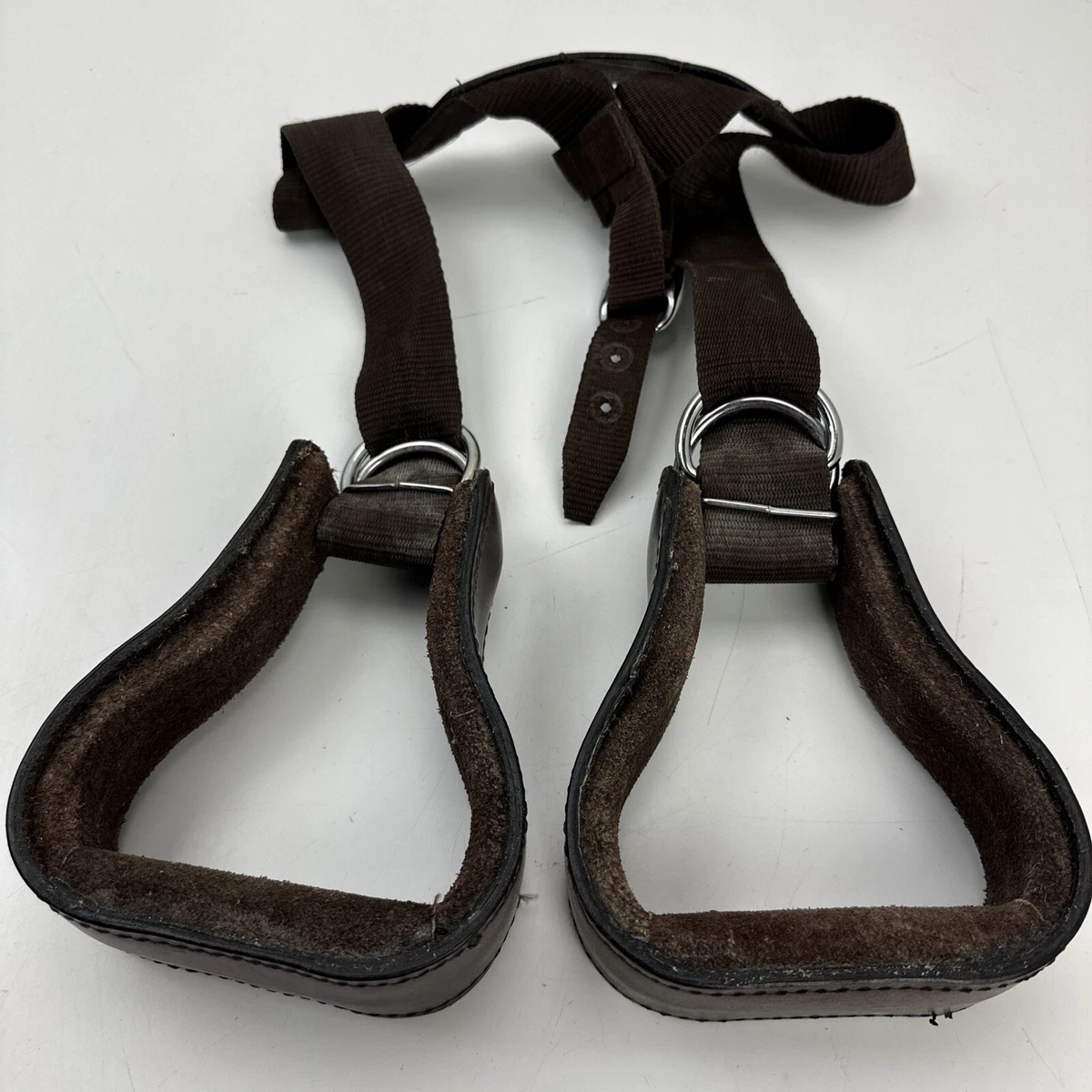 Ensemble de têtière et collier de poitrine en cuir marron western