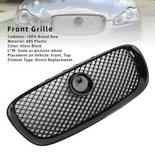 XF-R Style Front Bumper Grill Grille Fit Jaguar XF 2008-2011 Gloss Black UK