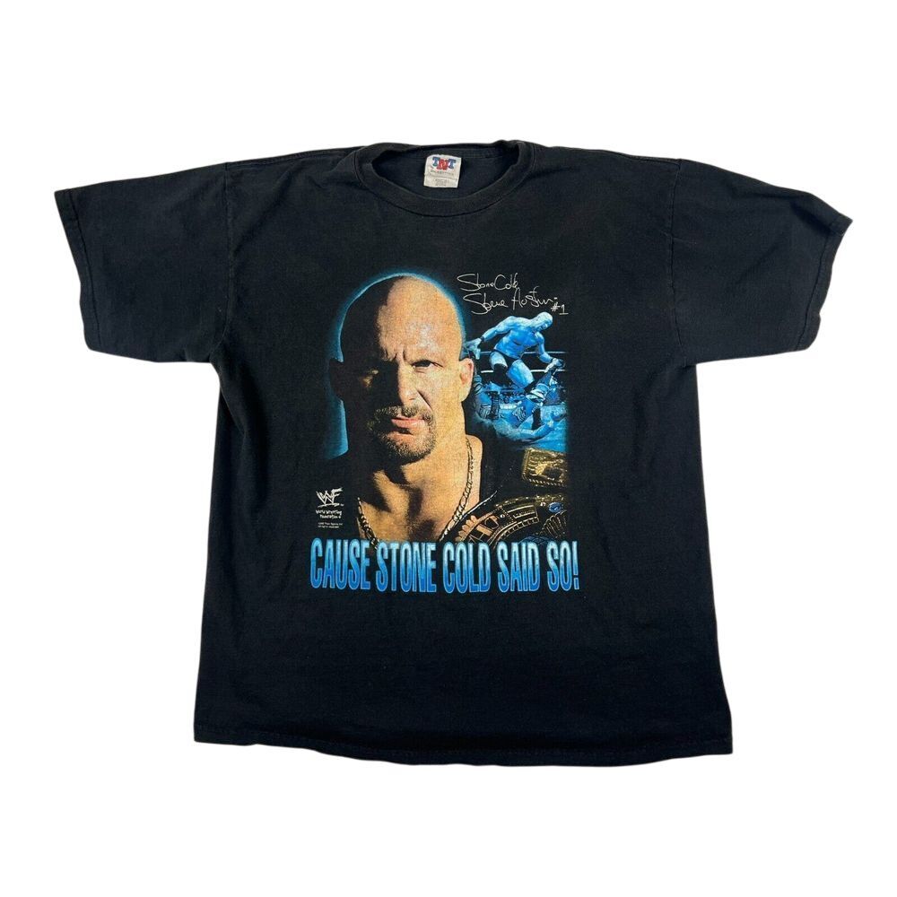 Vintage Stone Cold Steve Austin Shirt Mens XL WWF 90s Wrestling