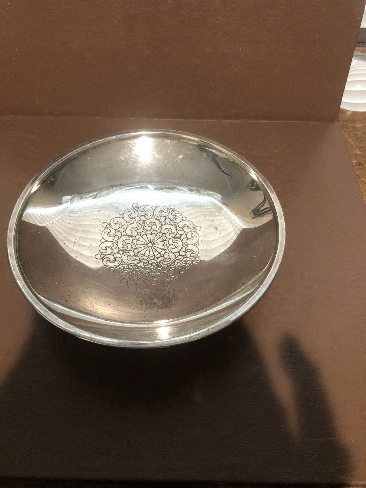 Vintage Crome Butter Bowl 7 Inches