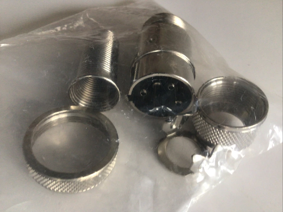 NEW 91MC4M CDM 4 Pin Contact Male Cable Plug Microphone Connector Audio Amphenol - Image 3 of 3