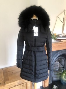 zara black puffer coat
