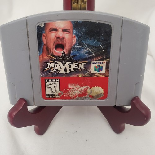 WCW Mayhem Nintendo 64 N64 1999) Cartridge Only Label Wear  - Picture 1 of 4