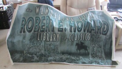 ROBERT E. HOWARD CONAN WANDERING STAR LIBRARY OF CLASSICS CANVAS PROMO BANNER 