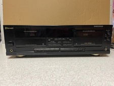 Vintage SHERWOOD DD-4030C Stereo Double Cassette Deck System Works 